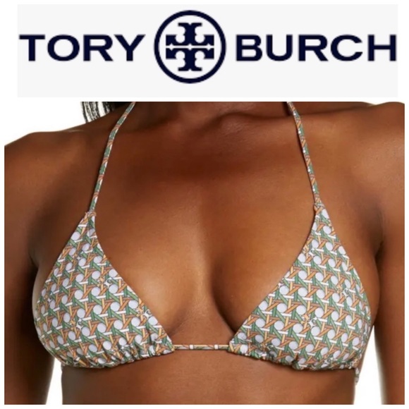 Tory Burch Other - NEW Tory Burch Basket Weave Print Bikini Top